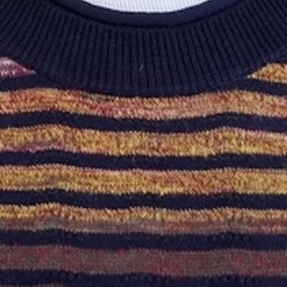 NWT ZARA KNIT COLLECTION Women M Striped Knit Mini Dress Tunic Cover-up Boho TOP - Picture 8 of 12